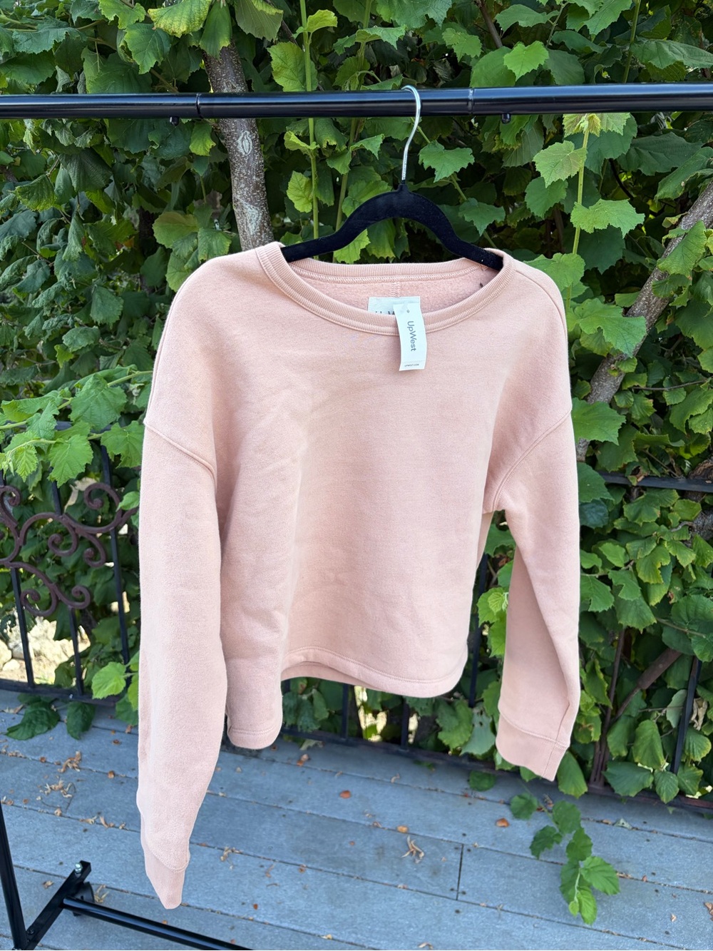 UpWest Crewneck Sweater in Blush